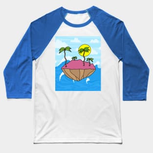 Lonely Island Relaxation Sun Baseball T-Shirt